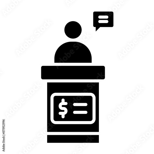 Consultant Glyph Icon