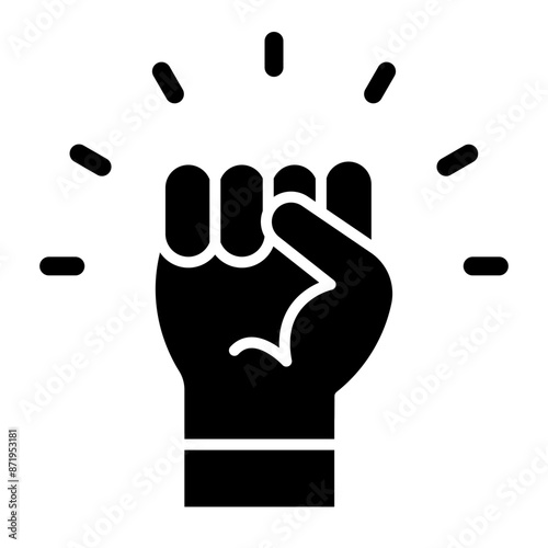 Protest Glyph Icon