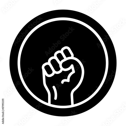 Black Lives Matter Glyph Icon