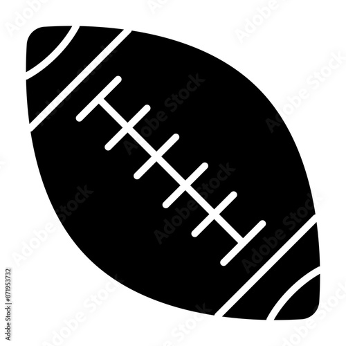American Football Glyph Icon