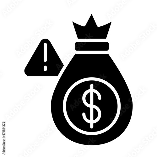 Risk Investment Glyph Icon