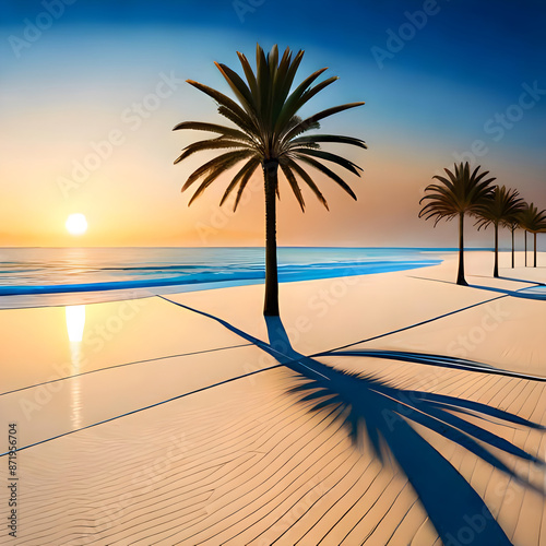 Sunset on the beach