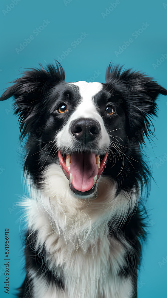 Happy smiling shepherd dog portrait Happy smiling shepherd dog portrait