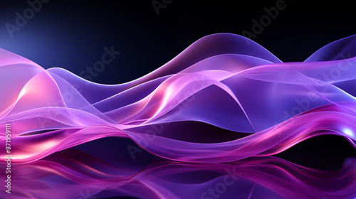 Wallpaper Mural Purple pink waves wallpaper. Torontodigital.ca