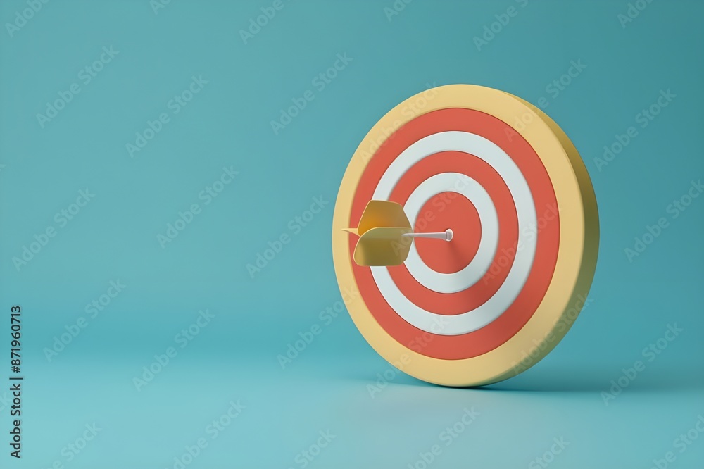 3D Render target with arrow 3D Render target with arrow