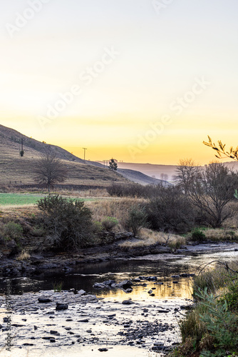 morning at the farm in south africa