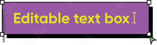 Transform editable text Box icon vector isolated on white background. Logo concept of sign on transparent background, filled black symbol eps Vector Illustration, outline icon. 