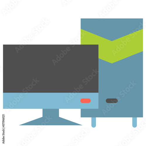 computer flat icon