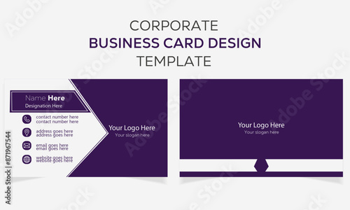 Creative & Modern Professional double sided Business card design template