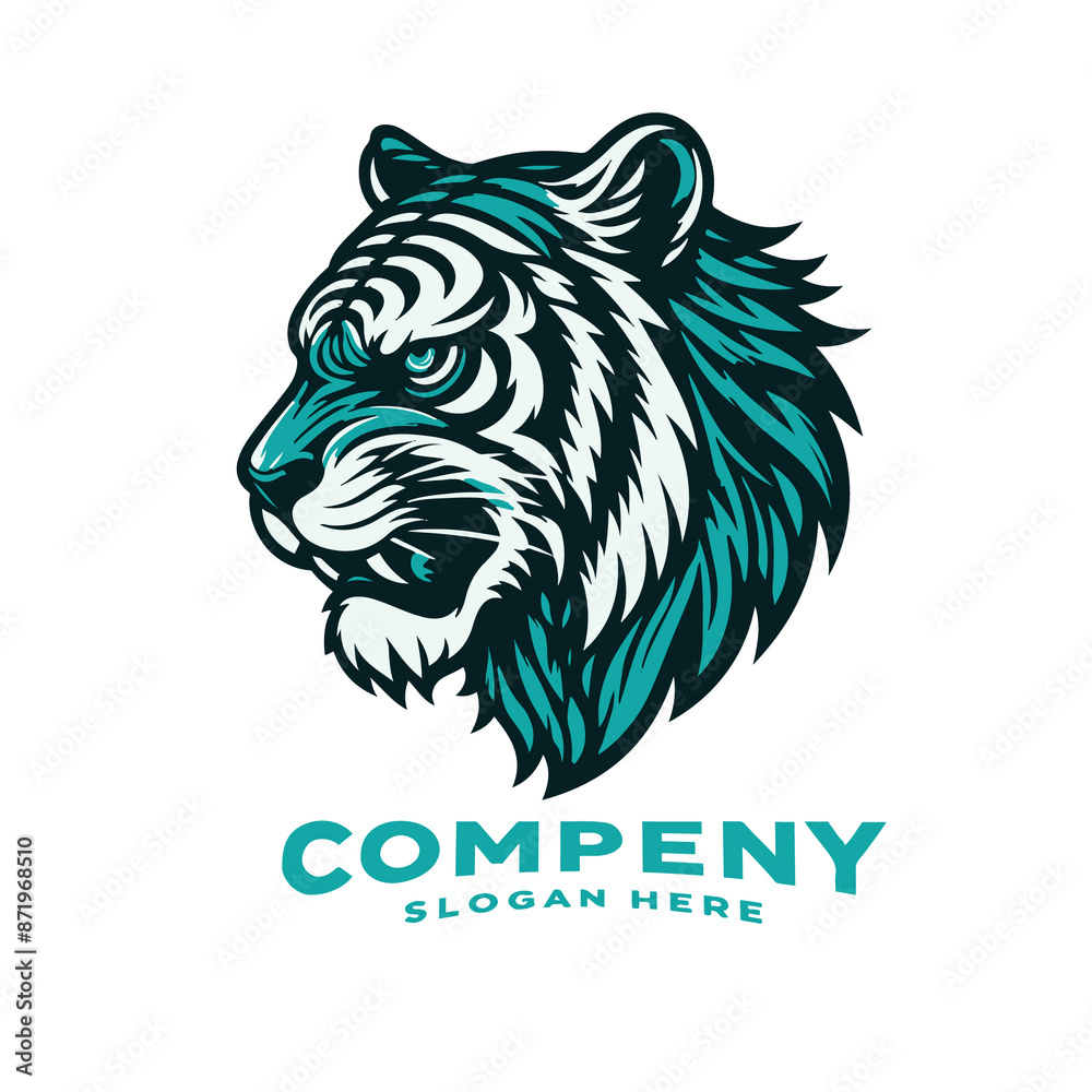 Tiger mascot animal Head Logo Vector Illustration design Tiger mascot animal Head Logo Vector Illustration design