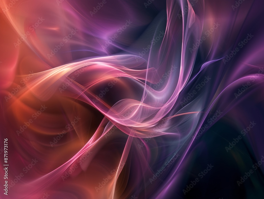 A mysterious abstract background with dark, blended colors and smooth, flowing lines A mysterious abstract background with dark, blended colors and smooth, flowing lines