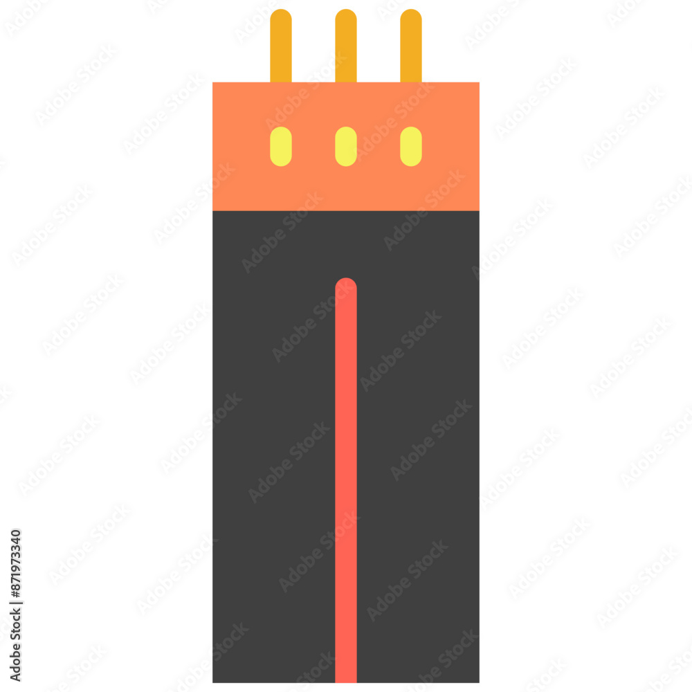 jumper cable flat icon jumper cable flat icon