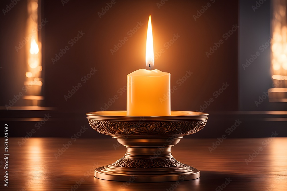 Candlelight Serenity in a Dark Room Candlelight Serenity in a Dark Room