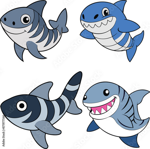 Zebra Shark design ,animal vector design
