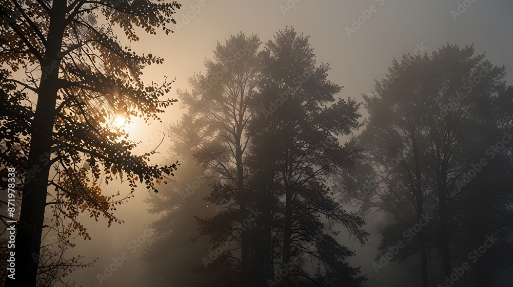 Fototapeta premium sunrise in the forest