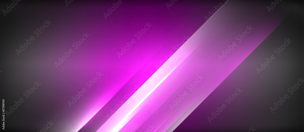 Neon dynamic diagonal light rays background. Techno digital geometric concept design for wallpaper, banner, presentation, background Neon dynamic diagonal light rays background. Techno digital geometric concept design for wallpaper, banner, presentation, background