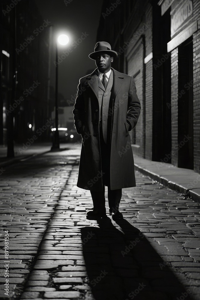 Obraz premium Retro Night Shadows