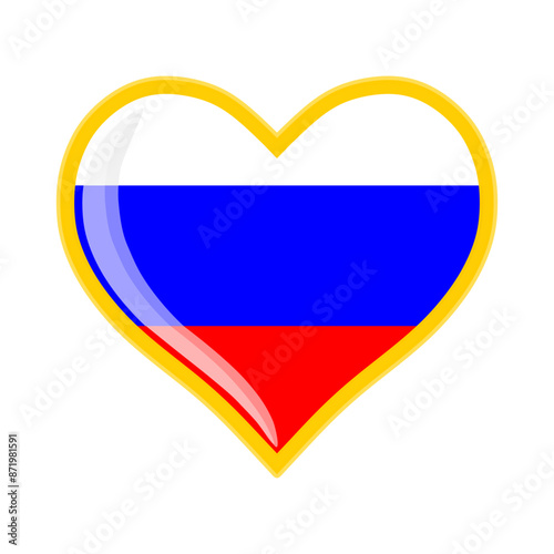 A heart with a Russian flag Free Download A heart with a Russian flag - GFXLoad