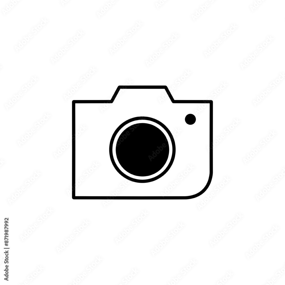 Camera Icon. Camera symbol. Camera vector icon flat, isolated on white Camera Icon. Camera symbol. Camera vector icon flat, isolated on white