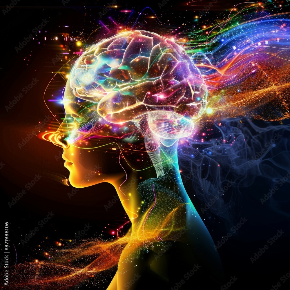 Digital Thoughts Exploding in Colorful Streams Digital Thoughts Exploding in Colorful Streams