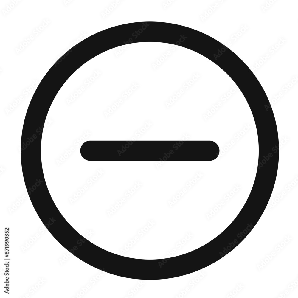 negative sign icon black and white vector sign negative sign icon black and white vector sign