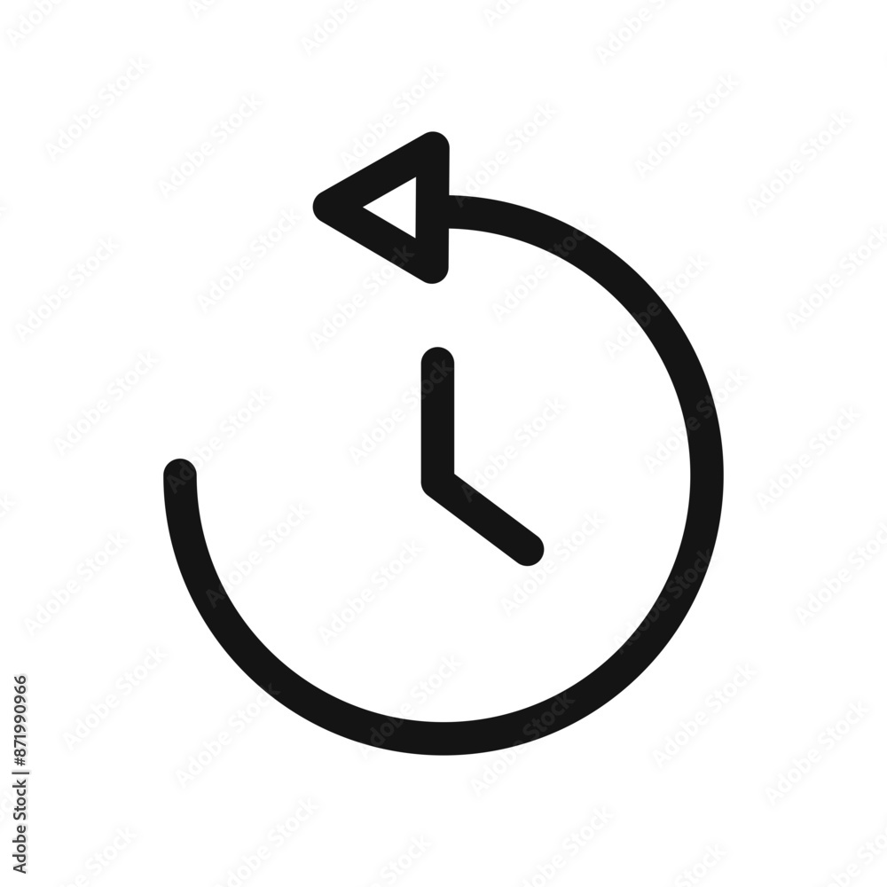 counterclockwise rotation icon black and white vector sign counterclockwise rotation icon black and white vector sign