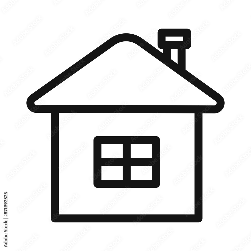 Home icon black and white vector sign Home icon black and white vector sign