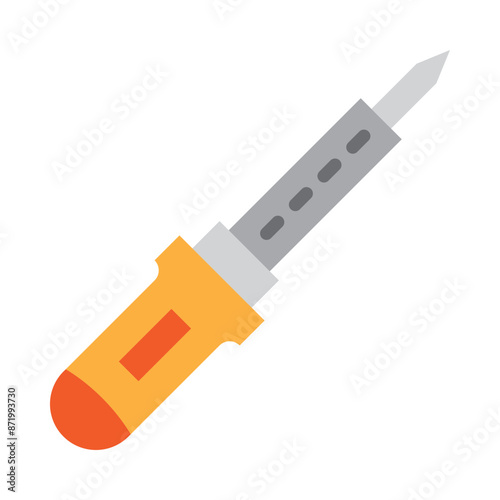 Soldering Iron Vector Flat Icon Design