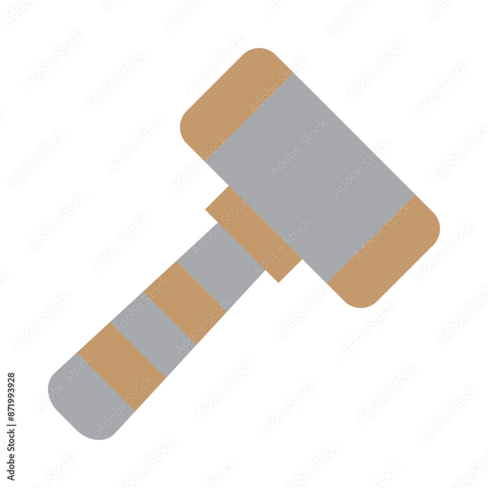 Sledgehammer Vector Flat Icon Design Sledgehammer Vector Flat Icon Design