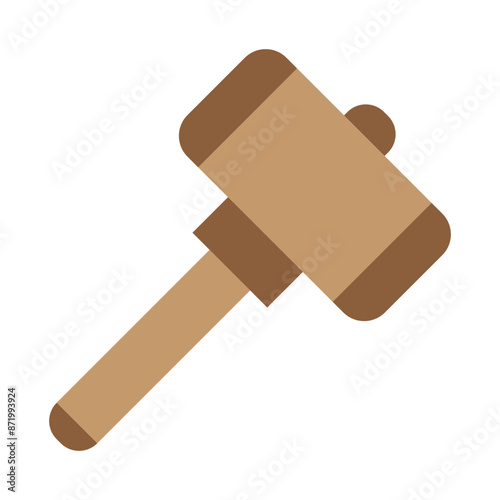 Mallet Vector Flat Icon Design