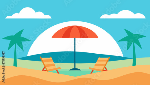 summer beach background Vector Illustration  © Radha Rani