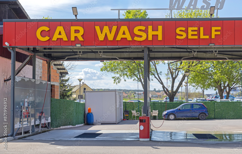 Car Wash Self Service Facility With Multi Lane Drive Through
