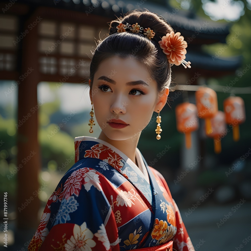 woman in kimono