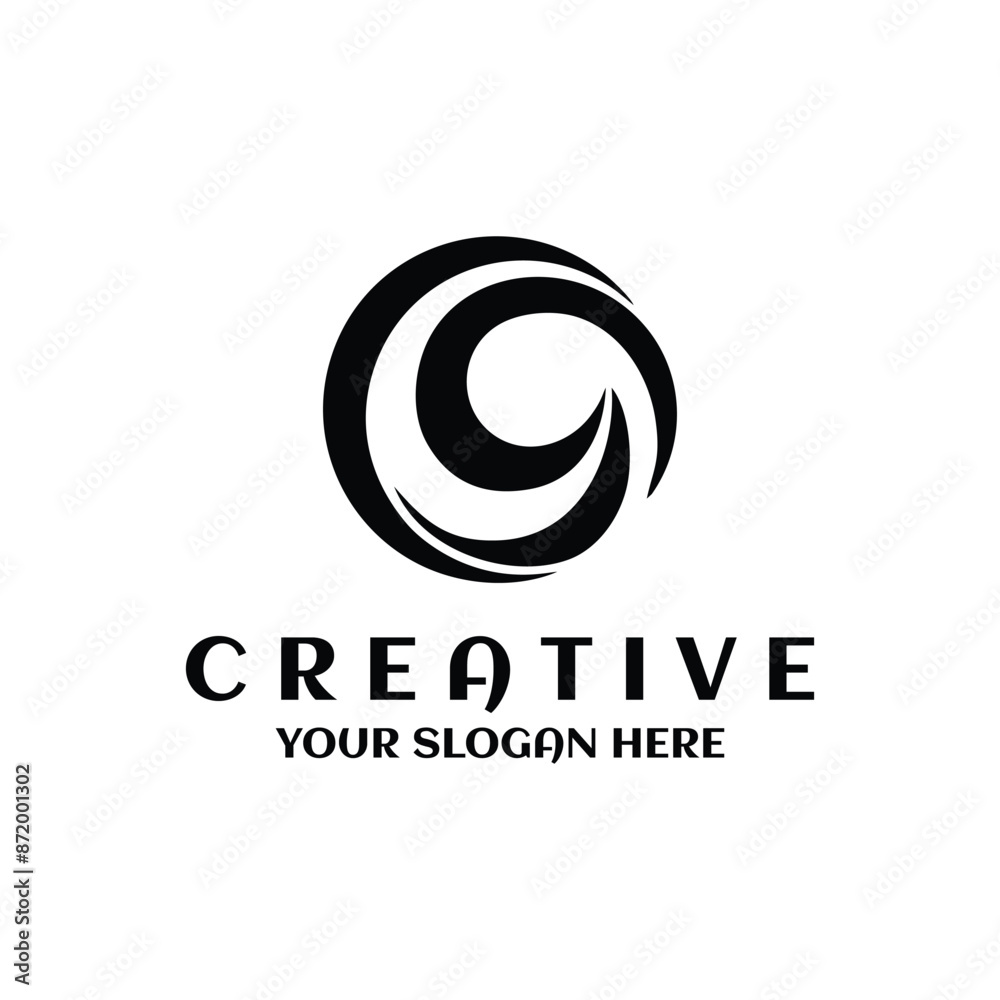 Sphere circle elements swirl logo. Abstract waves spiral round shape symbol Twist global wind sign icon vector design template Sphere circle elements swirl logo. Abstract waves spiral round shape symbol Twist global wind sign icon vector design template