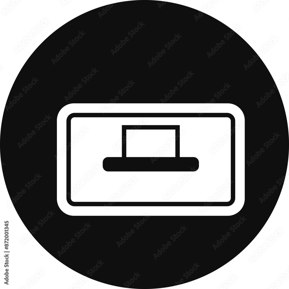 Makeup Remover Wipes Glyph Black Circle Icon Makeup Remover Wipes Glyph Black Circle Icon