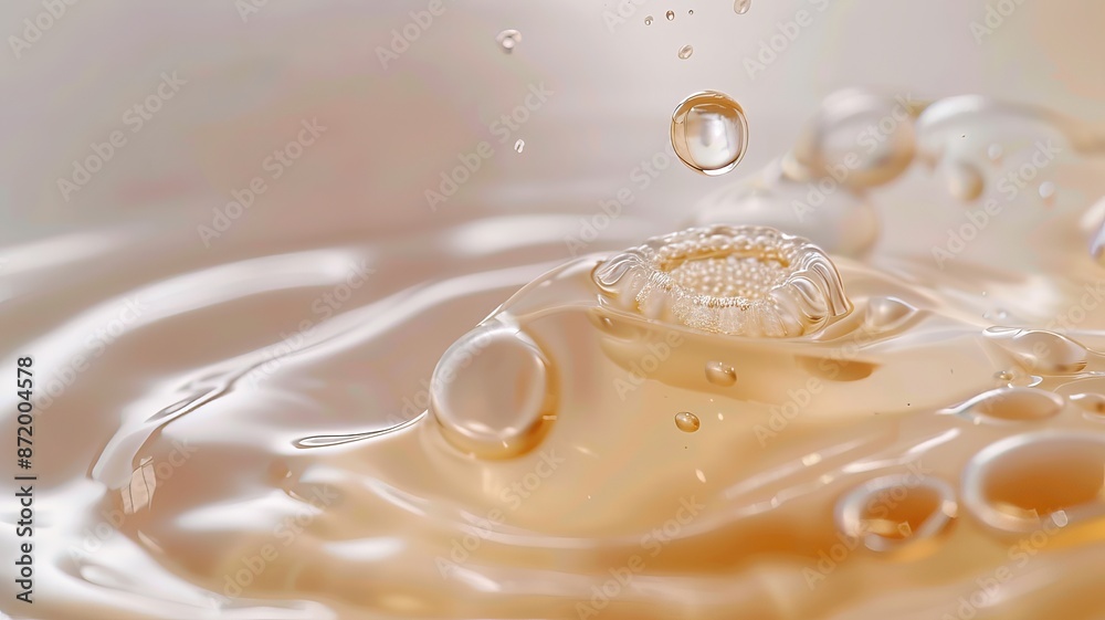 Serum Skincare Droplets in Close-Up Motion Serum Skincare Droplets in Close-Up Motion