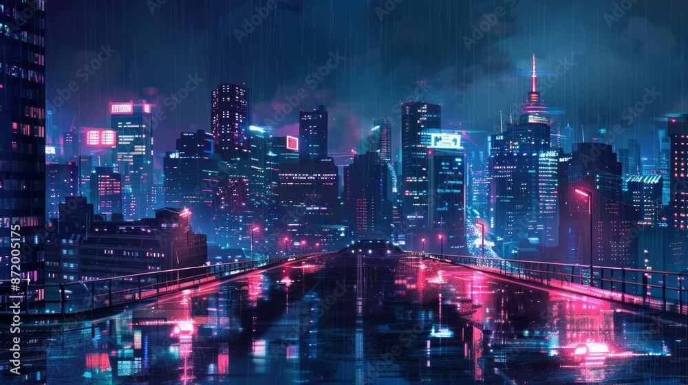 Fototapeta premium city battleground, background, 90's marvel comic book style 