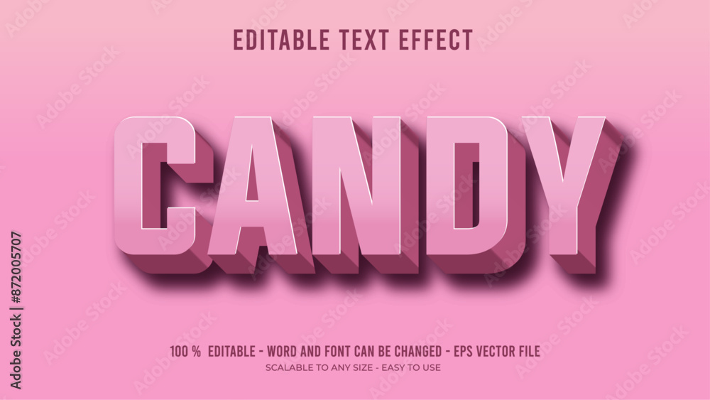 candy editable text effect candy editable text effect