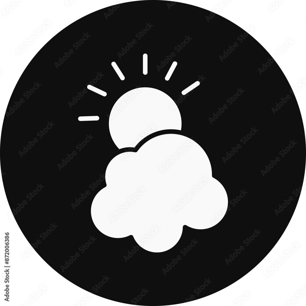 Hot spring Glyph Black Circle Icon Hot spring Glyph Black Circle Icon