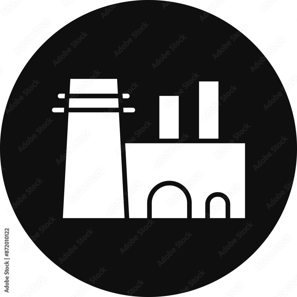 Oil Platform Glyph Black Circle Icon Oil Platform Glyph Black Circle Icon