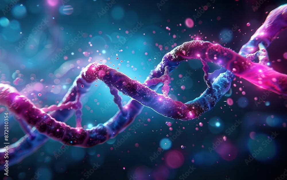 A futuristic take on biology and genetics in digital art A futuristic take on biology and genetics in digital art
