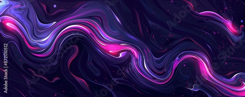 Abstract Surreal Fractals with Marble and Acrylic Effect