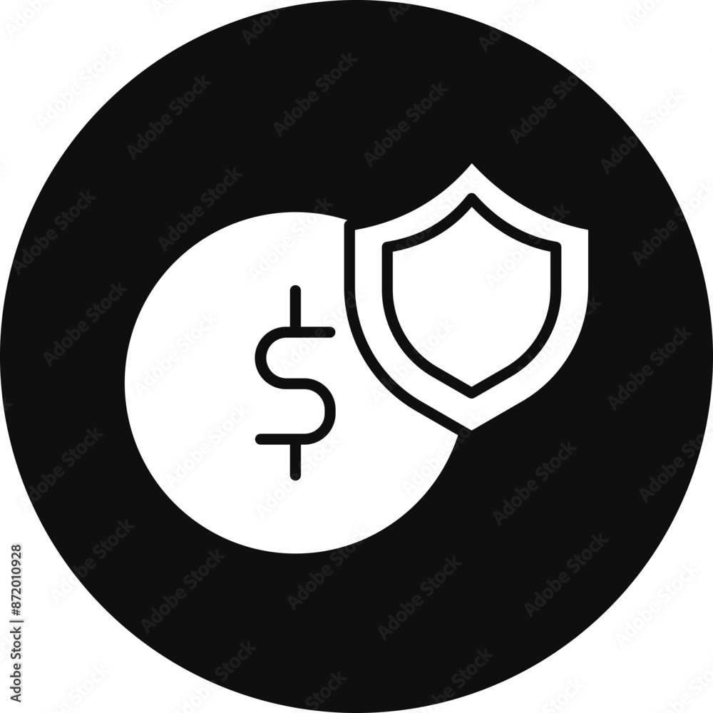 Shield Glyph Black Circle Icon Shield Glyph Black Circle Icon