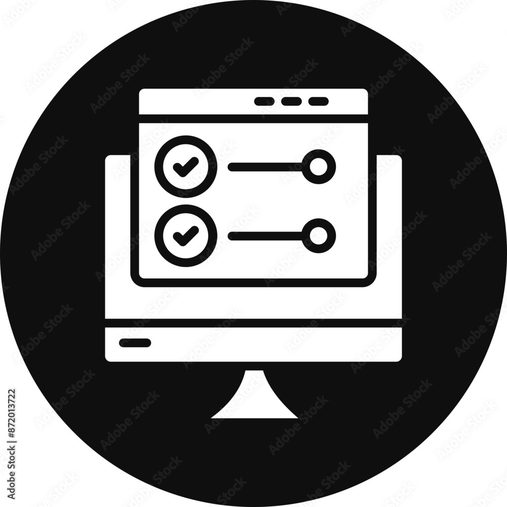 Project Status Glyph Black Circle Icon Project Status Glyph Black Circle Icon