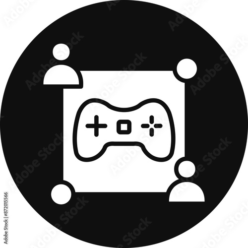 Moba Glyph Black Circle Icon