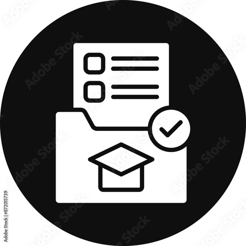 Unit Glyph Black Circle Icon