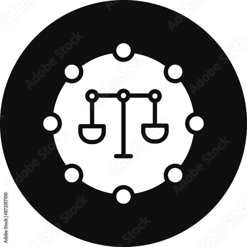 Ethic Vector Glyph Black Circle Icon