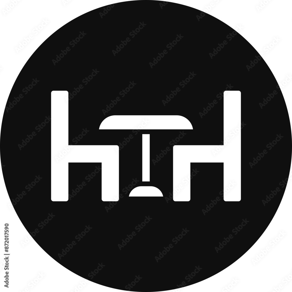 Visit Vector Glyph Black Circle Icon Visit Vector Glyph Black Circle Icon