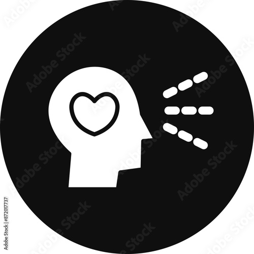 Visualization Vector Glyph Black Circle Icon