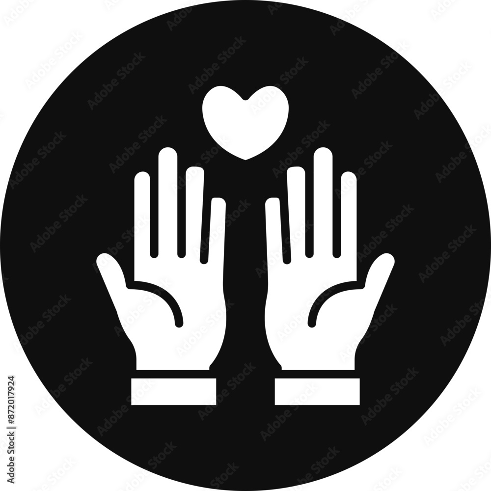 Prayer Vector Glyph Black Circle Icon Prayer Vector Glyph Black Circle Icon